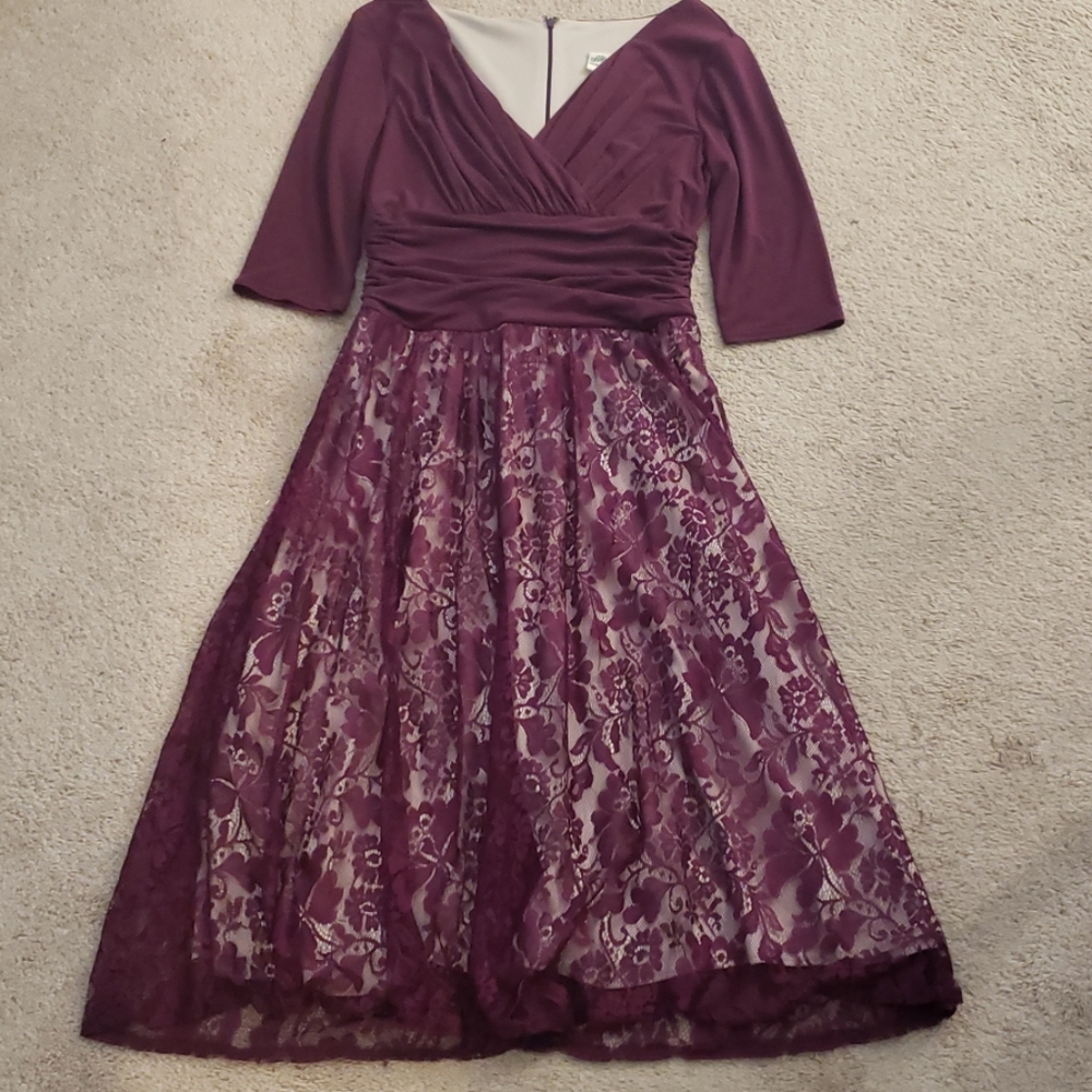 Sangria evening dress - Picture 2 of 7
